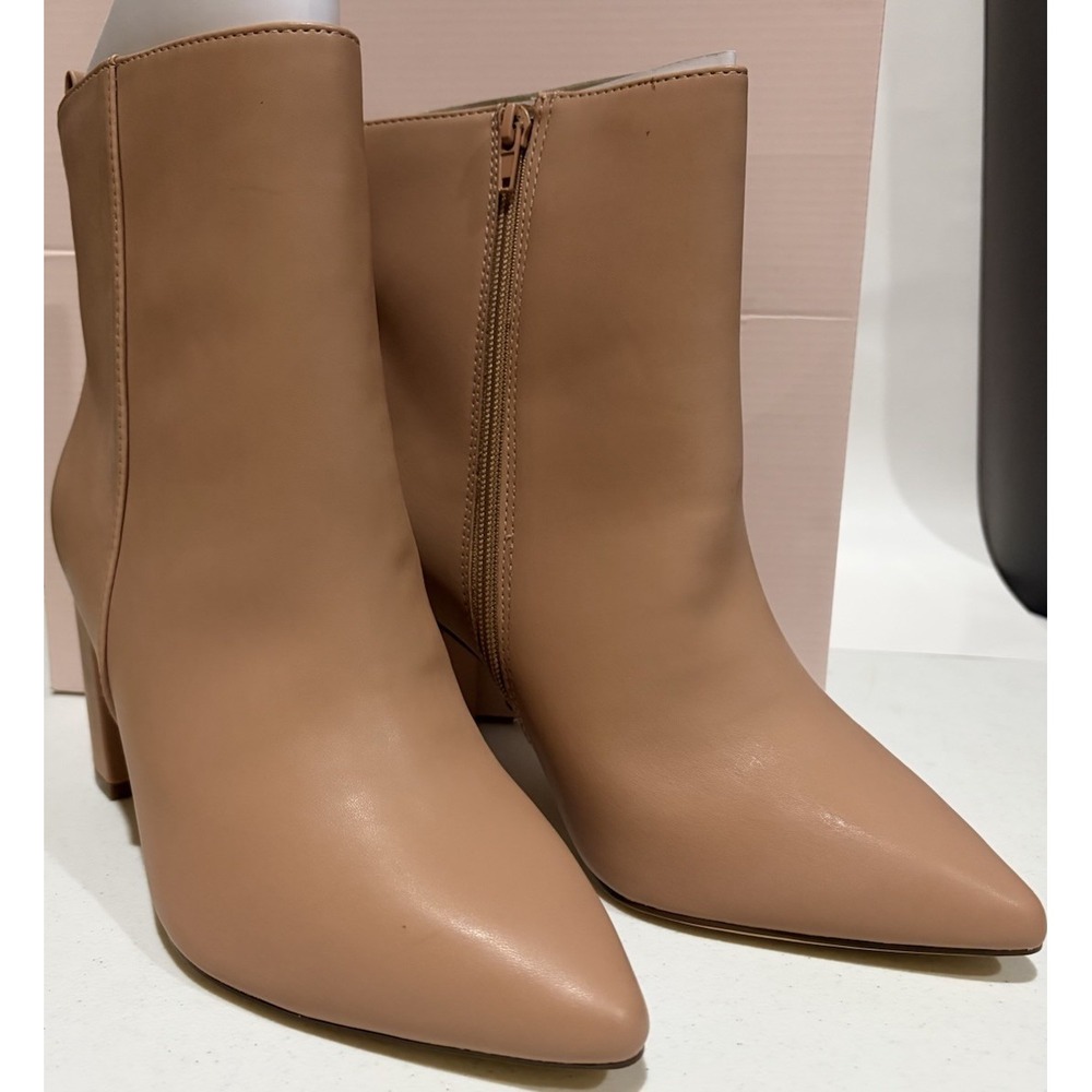 Just Fab Booties Size 9 Olyvia Nude Beige NIB Boots